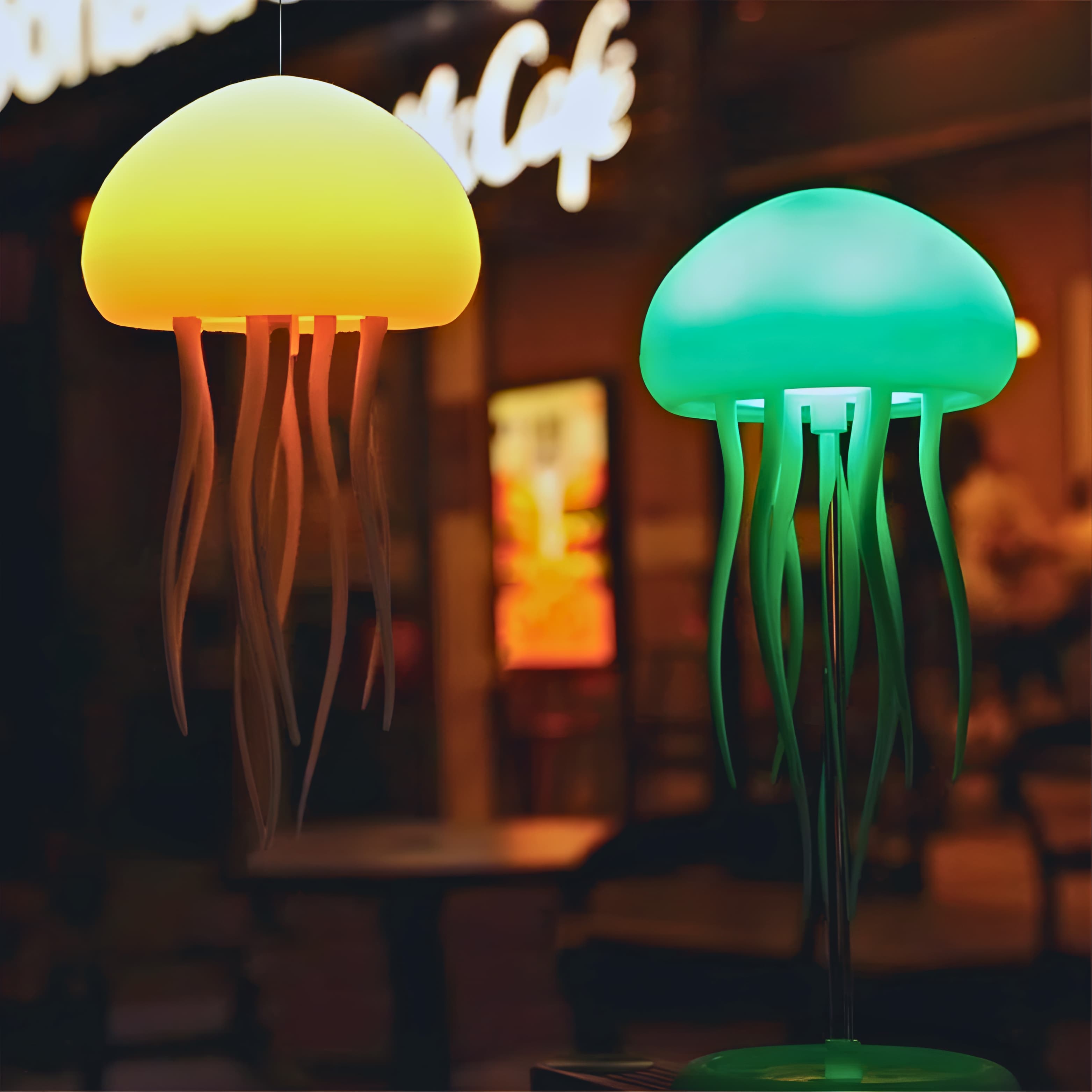 JellyNeo - Bioniczna Lampka Meduza LED RGB relaksacyjna 🌊